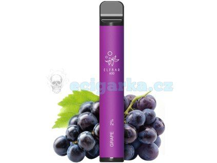elf bar 600 elektronicka cigareta 20mg grape cz