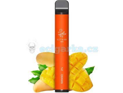 elf bar 600 elektronicka cigareta 20mg mango cz