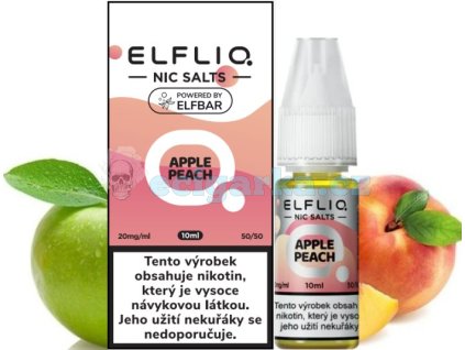 liquid elfliq nic salt apple peach 10ml 20mg