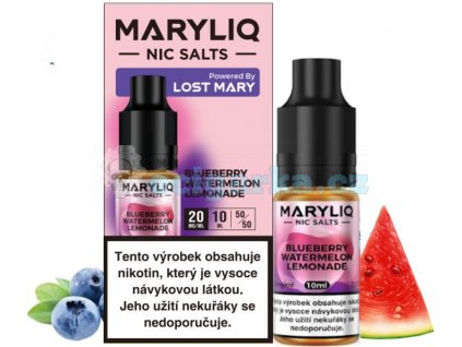 liquid maryliq nic salt blueberry watermelon lemonade 10ml 20mg