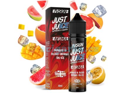 prichut just juice sv 10ml fusion mango blood orange on ice