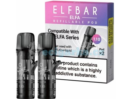 elf bar elfa empty pods cartridge 11ohm 2pack