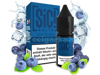 sic nic salt blueberry ice 20mg 10ml e liquid