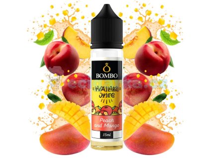 prichut bombo wailani juice sv 15ml peach and mango broskev a mango