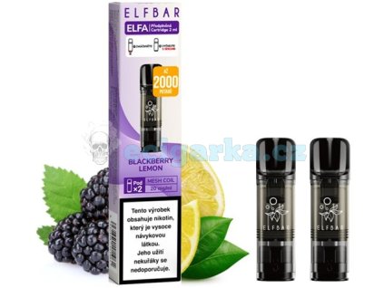 elf bar elfa pods cartridge 2pack blackberry lemon 20mg 2pack