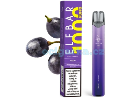 12800 2 elf bar 1000 grape jednorazova e cigareta min