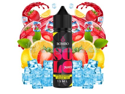 prichut bombo solo juice sv 15ml strawberry lemon ice ledova jahoda s citronem
