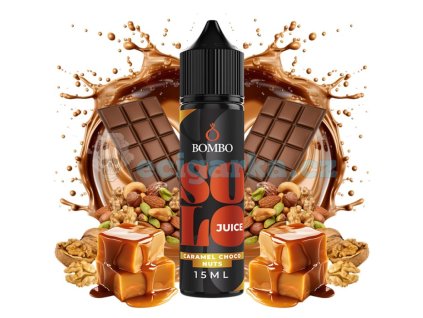 prichut bombo solo juice sv 15ml caramel choco nuts cokolada s karamelem a orechy