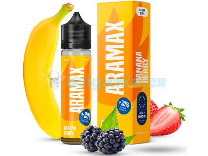 Příchuť Aramax Shake and Vape 10/60ml Banana Berry