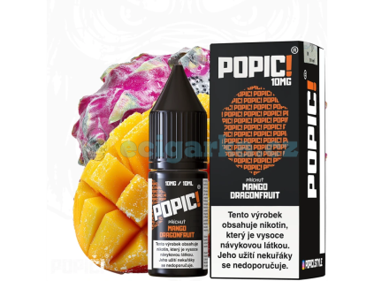 2964 e liquid popic salt mango dragonfruit sladke mango a exoticke draci ovoce 10mg
