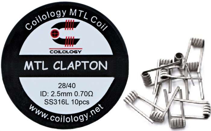 Levně Odporový drát Coilology MTL - hotový Clapton SS316 0,7ohm (10ks)