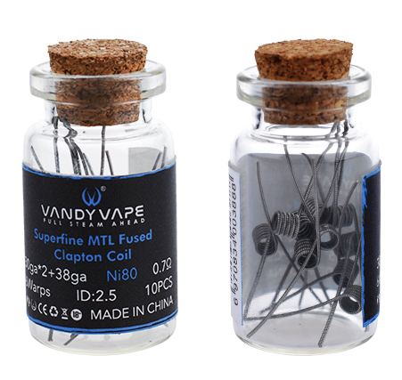 Levně Odporový drát Vandy Vape Superfine MTL - hotový Fused clapton NI80 0,7ohm (10ks)