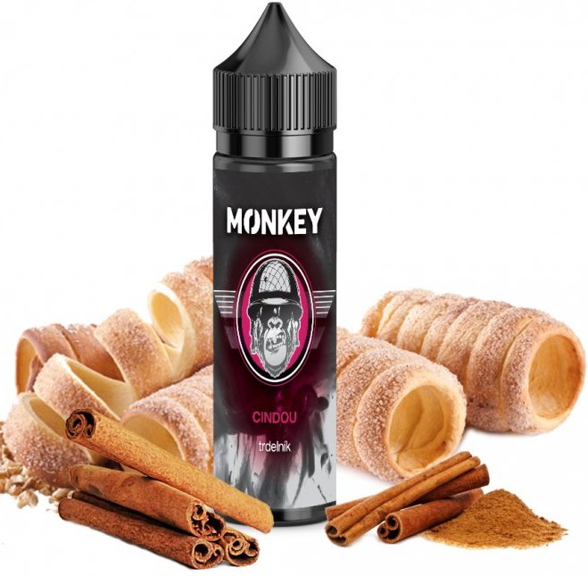 Levně Příchuť Monkey Shake and Vape 10/60ml Cindou (Skořicový trdelník)