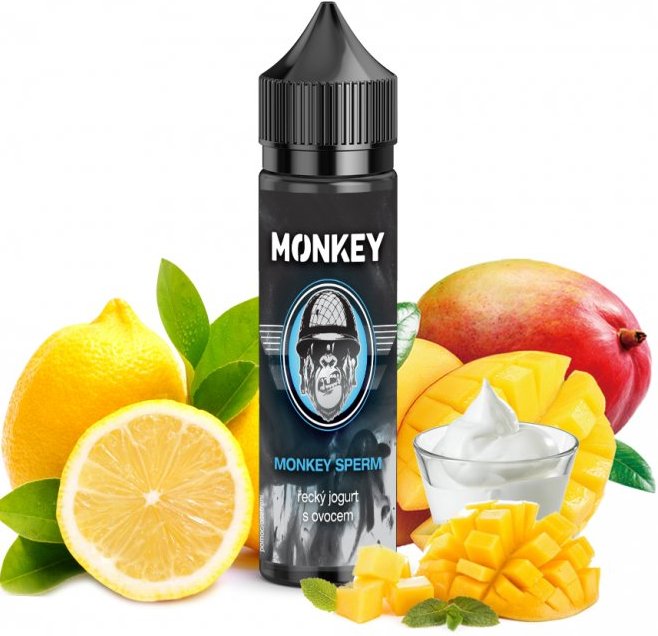 Levně Příchuť Monkey Shake and Vape 10/60ml Monkey Sperm (Jogurt s mangem a citrusy)