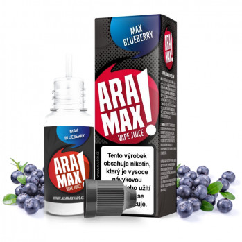 Levně Aramax 10ml Max Blueberry (Borůvka) Nikotín: 0mg
