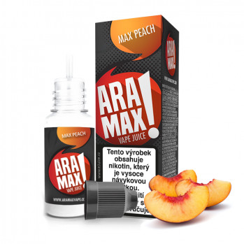 Levně Aramax 10ml Max Peach (Broskev) Nikotín: 12mg