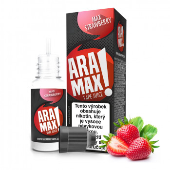 Levně Aramax 10ml Max Strawberry (Jahoda) Nikotín: 12mg