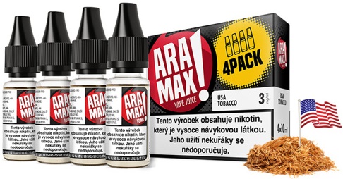 Levně Aramax 40ml/4x10ml USA Tobacco Nikotín: 12mg
