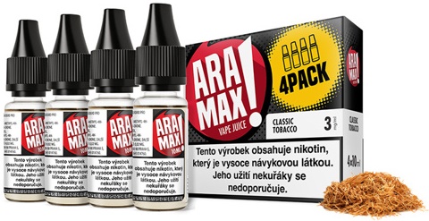 Levně Aramax 40ml/4x10ml Classic Tobacco Nikotín: 12mg