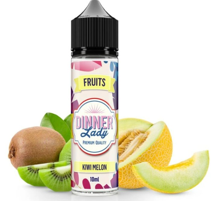 Levně Dinner Lady Příchuť Dinner Lady-Fruits Shake and Vape 10/60ml Kiwi Melon