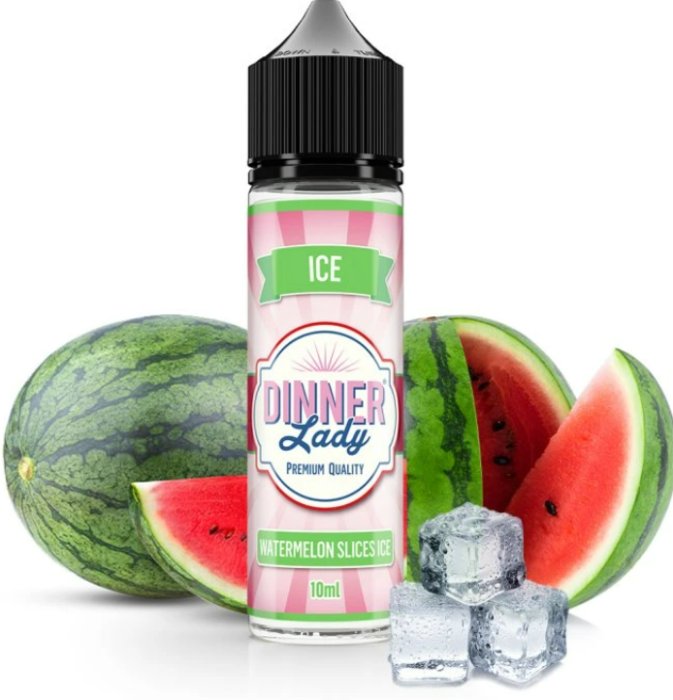 Levně Dinner Lady Příchuť Dinner Lady-Ice Shake and Vape 10/60ml Watermelon Slices Ice