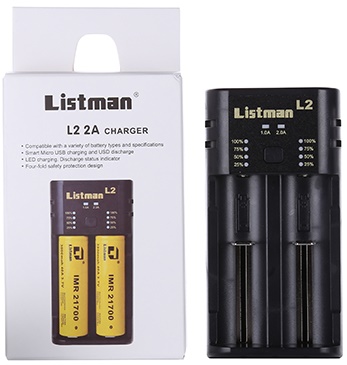Levně Univerzální nabíječka pro články Listman L2
