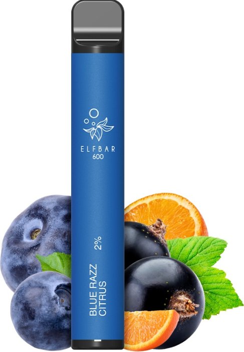 Levně Elf Bar jednorázová elektronická cigareta Blue Razz Lemonade (Modrá malina) 600 potáhnutí 20mg