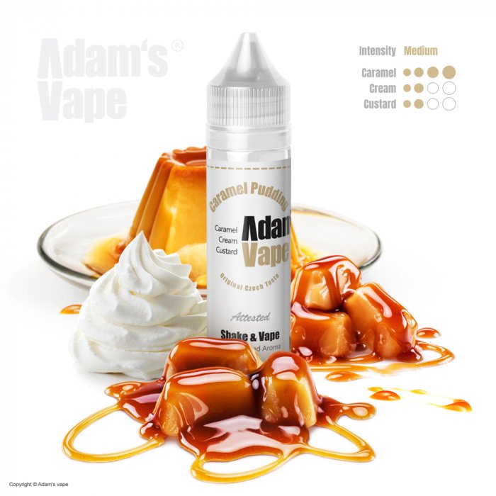 Levně Příchuť Adams Vape Shake and Vape 12/60ml Caramel Pudding