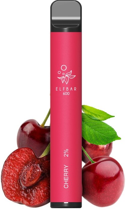 Levně Elf Bar jednorázová elektronická cigareta Cherry (Višeň) 600 potáhnutí 20mg