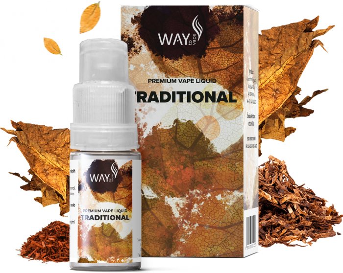 Levně Way To Wape 10ml Traditional Nikotín: 3mg