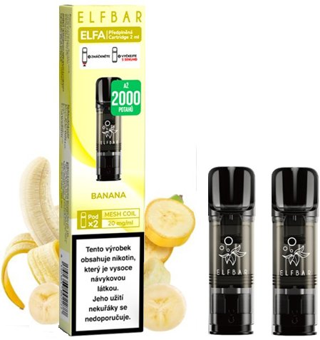 Levně Elf Bar Elf Bar-Elfa Cartridge Banán (Banane) 20mg