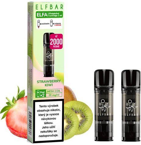 Levně Elf Bar Elf Bar-Elfa Cartridge Jahoda a kiwi (Strawberry Kiwi) 20mg
