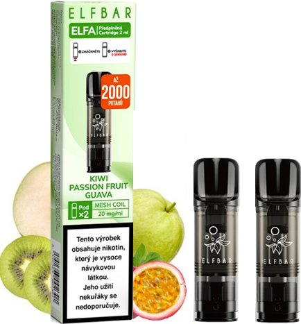 Levně Elf Bar Elf Bar-Elfa Cartridge Tropický mix (Kiwi Passion Fruit Guava) 20mg