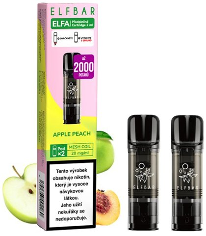 Levně Elf Bar Elf Bar-Elfa Cartridge Jablko a broskev (Apple Peach) 20mg