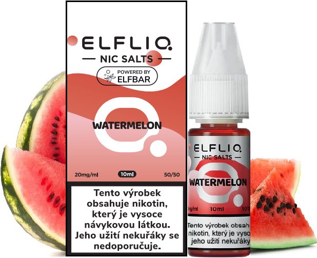 Levně Elf Bar (Elf Bar Elfliq Salt) 10ml Watermelon Nikotín: 10mg