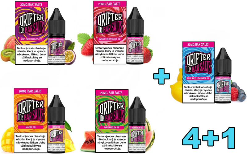 Levně Juice Sauz .(Juice Sauz Drifter Salt) 10ml 4+1