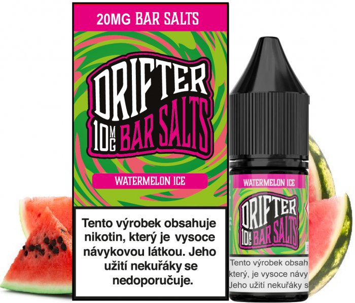 Levně Juice Sauz (Juice Sauz Drifter Salt) 10ml Watermelon Ice Nikotín: 10mg