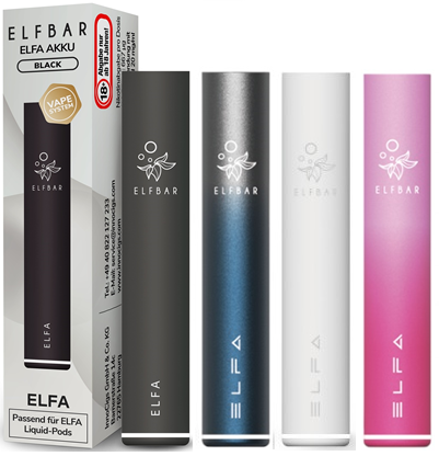 Levně Elf Bar 1x Elf Bar-Elfa elektronická cigareta 500mAh Barva: Černá