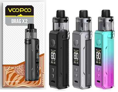 Levně VOOPOO POD Drag X2 elektronická cigareta 80W Barva: Nerezová