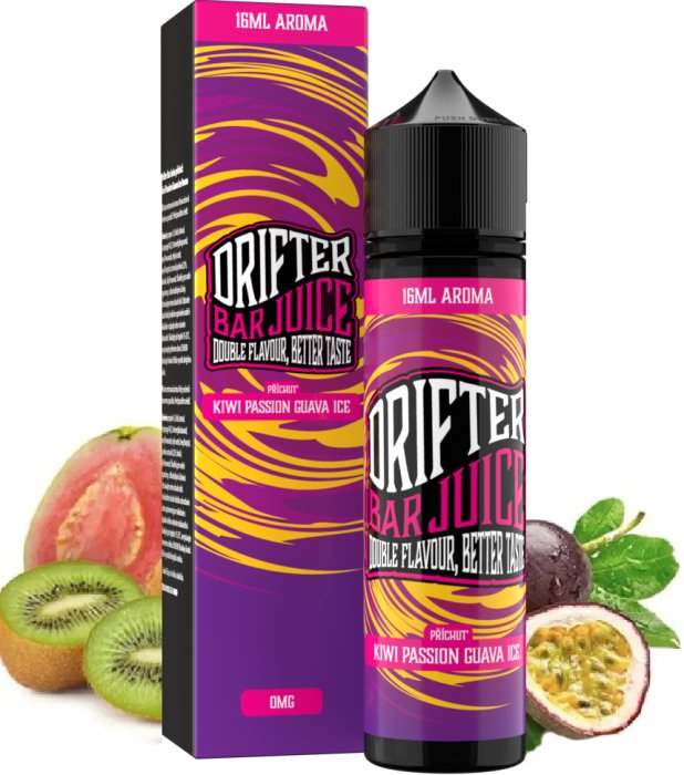 Levně Příchuť Juice Sauz Drifter Shake and Vape 16/60ml Kiwi Passionfruit Guava Ice