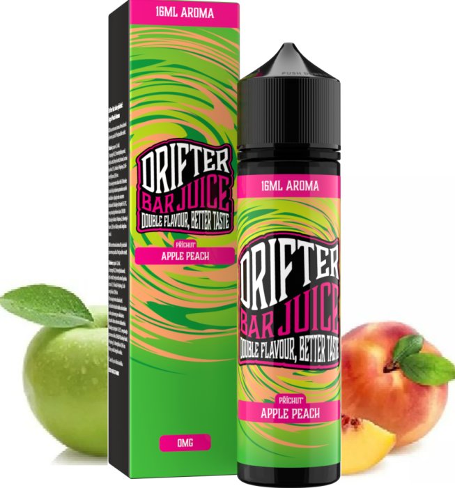 Levně Příchuť Juice Sauz Drifter Shake and Vape 16/60ml Apple Peach