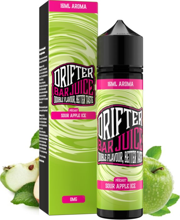 Levně Příchuť Juice Sauz Drifter Shake and Vape 16/60ml Sour Apple Ice