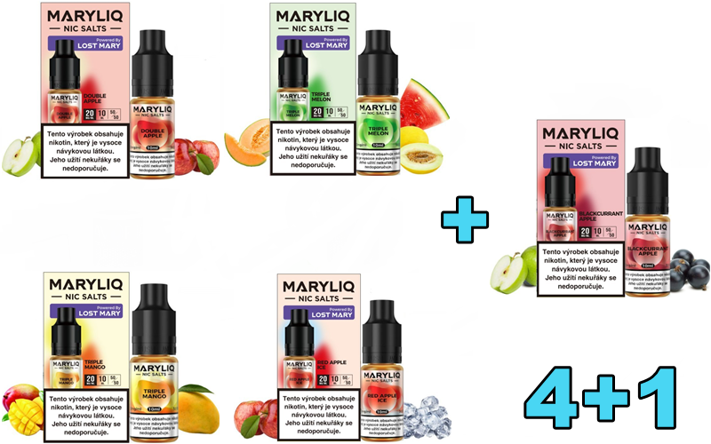 Levně Elf Bar .(Elf Bar Maryliq Salt) 10ml 4+1