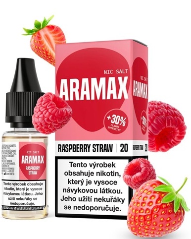 Levně Aramax (Aramax Salt) 10ml Raspberry Straw Nikotín: 10mg