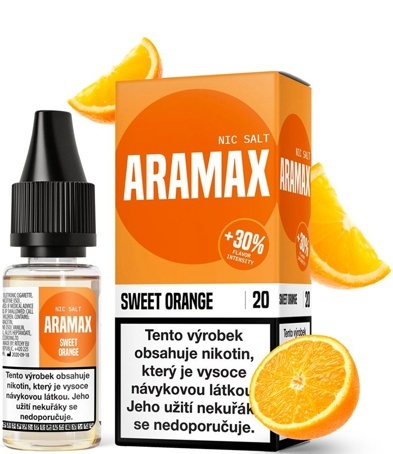 Levně Aramax (Aramax Salt) 10ml Sweet Orange Nikotín: 10mg