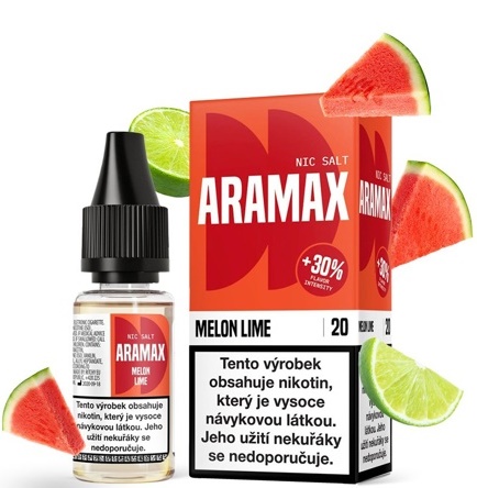 Levně Aramax (Aramax Salt) 10ml Melon Lime Nikotín: 10mg