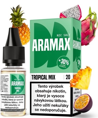 Levně Aramax (Aramax Salt) 10ml Tropical Mix Nikotín: 10mg