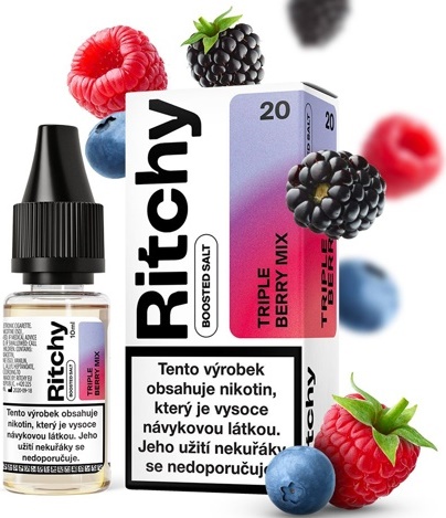 Levně Liqua (Ritchy Salt) 10ml Triple Berry Mix Nikotín: 10mg