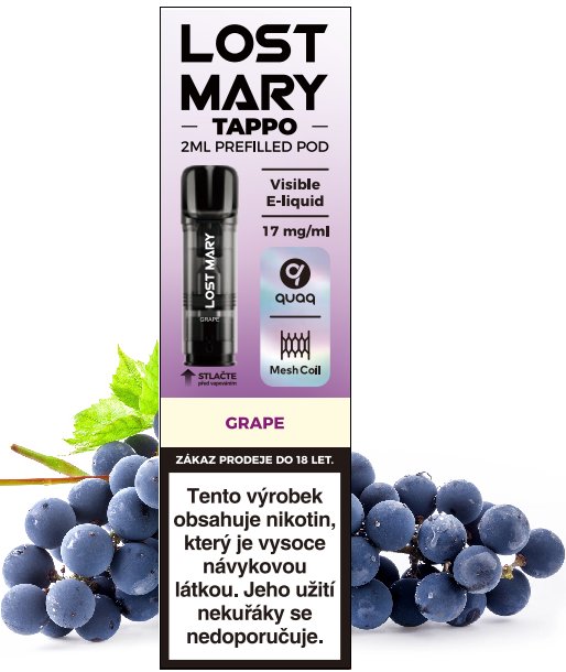 Levně Elf Bar Elf Bar-Lost Mary Tappo Cartridge Grape 17mg