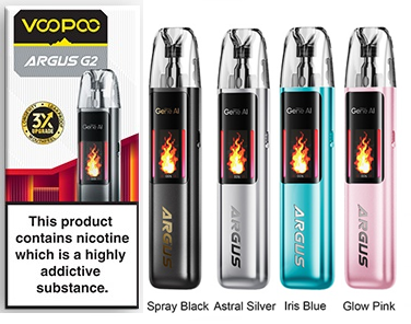 Levně VOOPOO Argus G2 POD elektronická cigareta 1000mAh Barva: Černá
